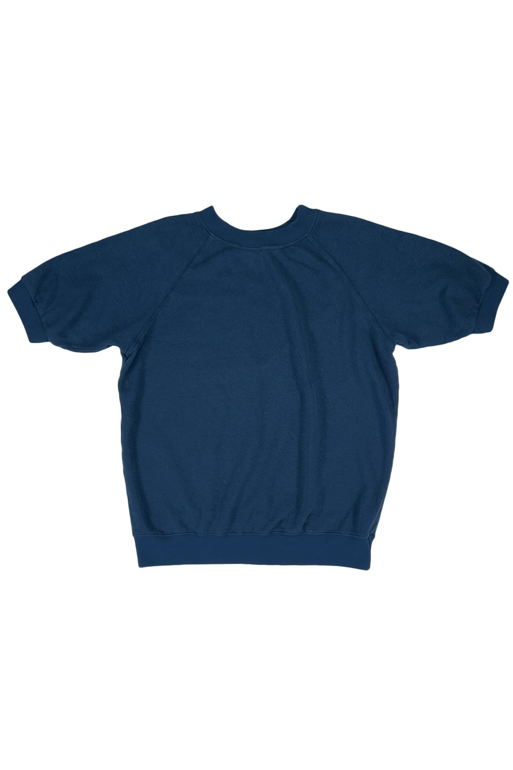 Short Sleeve Raglan Fleece Sweatshirt | Jungmaven Hemp Clothing & Accessories / Color: Navy
