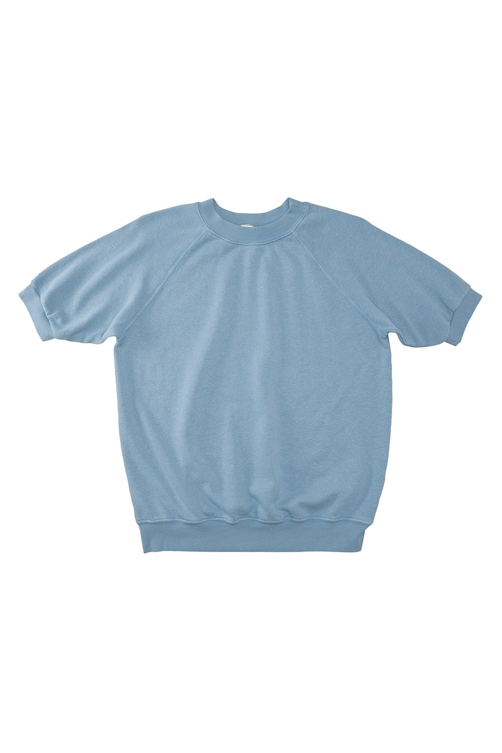 Short Sleeve Raglan Fleece Sweatshirt | Jungmaven Hemp Clothing & Accessories / Color: Blue Heaven