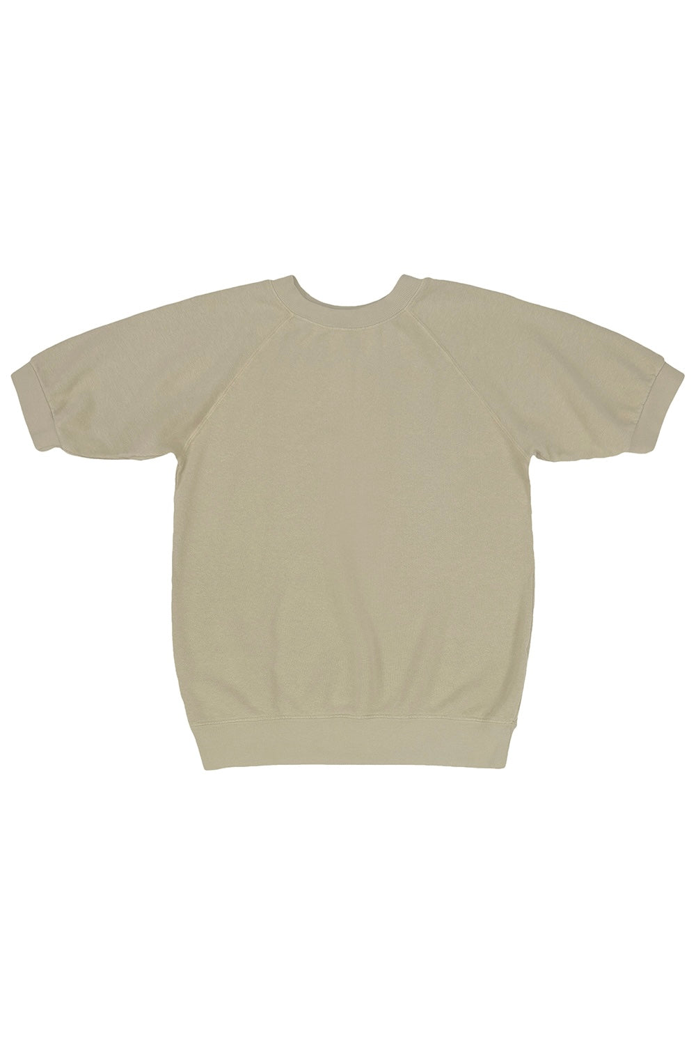 Short Sleeve Raglan Fleece Sweatshirt | Jungmaven Hemp Clothing & Accessories / Color: Desert Khaki