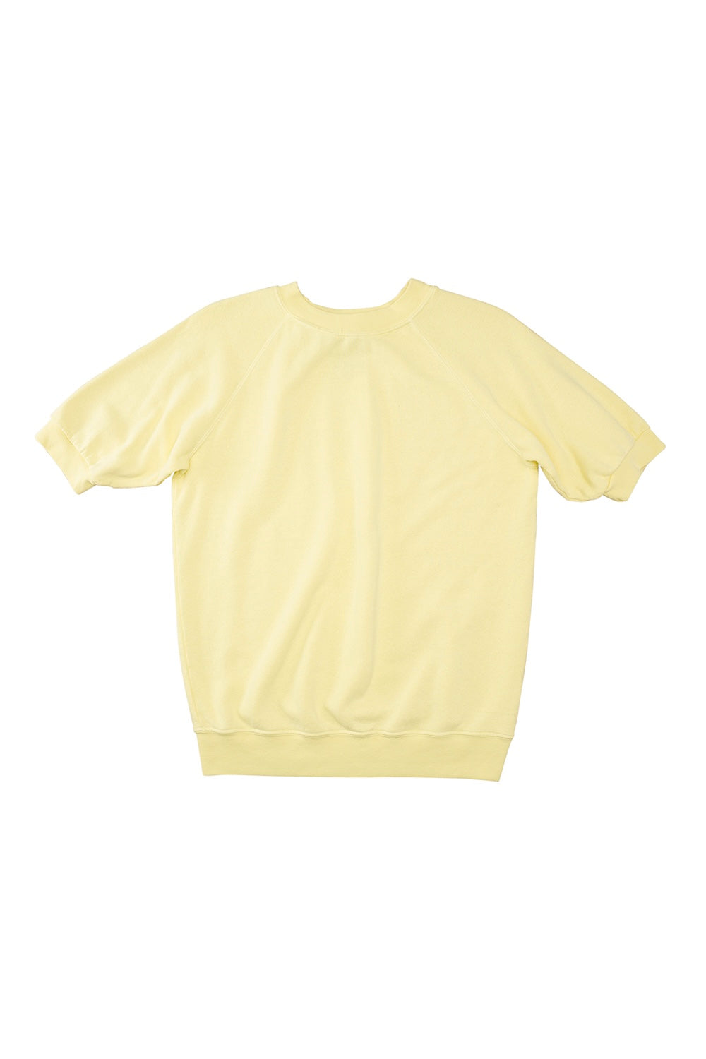 Short Sleeve Raglan Fleece Sweatshirt | Jungmaven Hemp Clothing & Accessories / Color: Shortbread