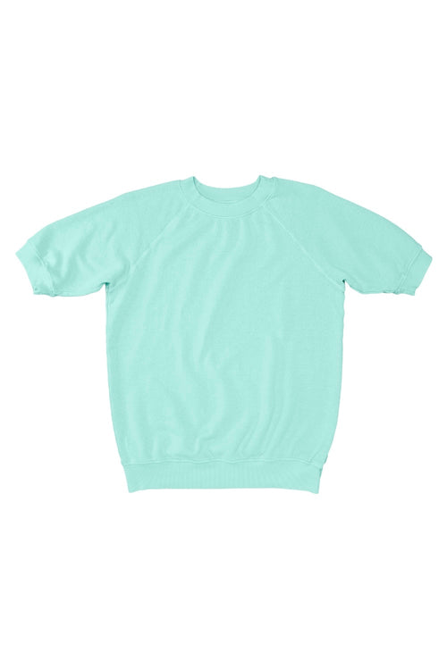 Short Sleeve Raglan Fleece Sweatshirt - Sale Colors | Jungmaven Hemp Clothing & Accessories / Color: Yucca