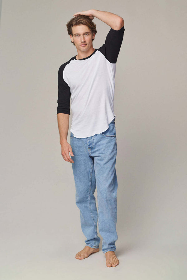 Stones 3/4 Sleeve Raglan | Jungmaven Hemp Clothing & Accessories / Color: