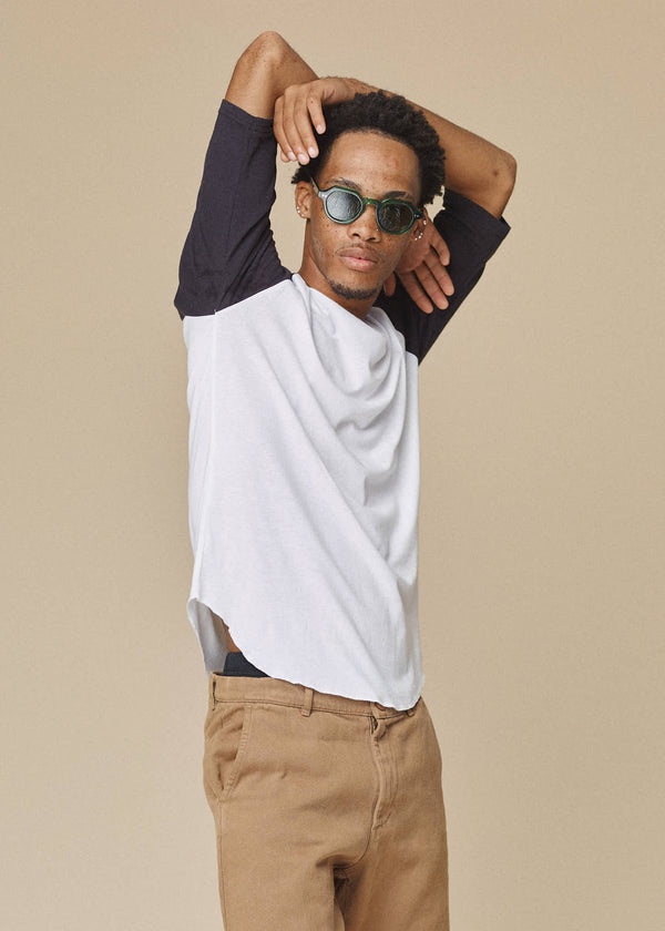 Stones 3/4 Sleeve Raglan | Jungmaven Hemp Clothing & Accessories / Color: