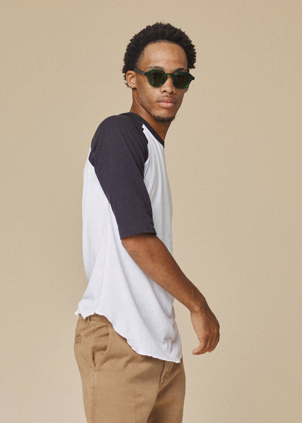 Stones 3/4 Sleeve Raglan | Jungmaven Hemp Clothing & Accessories / Color: