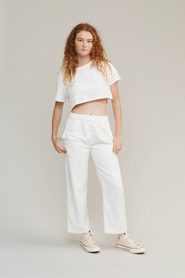 Super Cropped Lorel Tee | Jungmaven Hemp Clothing & Accessories / Color: