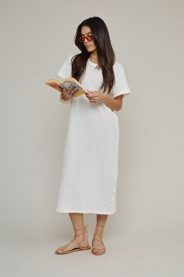 jungmaven rae line dress NWT Jungmaven Rae Line Dress A-line Hemp Organic Cotton size X-Large Galaxy Blue