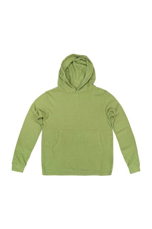 Santa Cruz Hooded Long Sleeve | Jungmaven Hemp Clothing & Accessories / Color: Dark Matcha