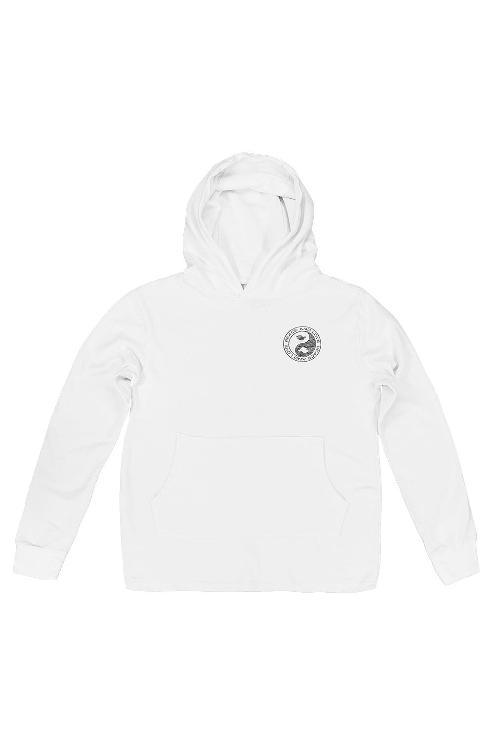 Peace Love Santa Cruz Hooded Long Sleeve Jungmaven Hemp