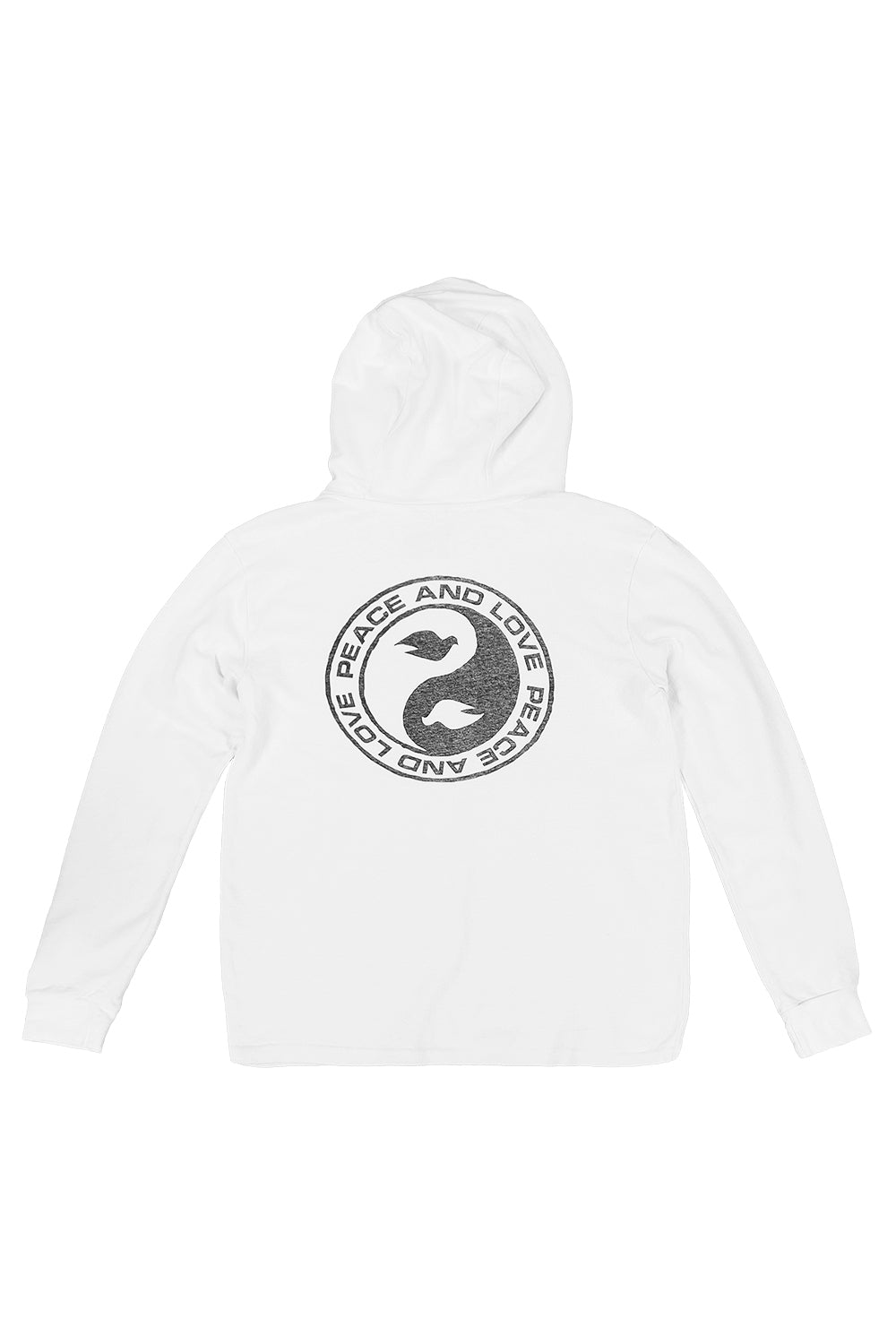 Peace Love Santa Cruz Hooded Long Sleeve Jungmaven Hemp