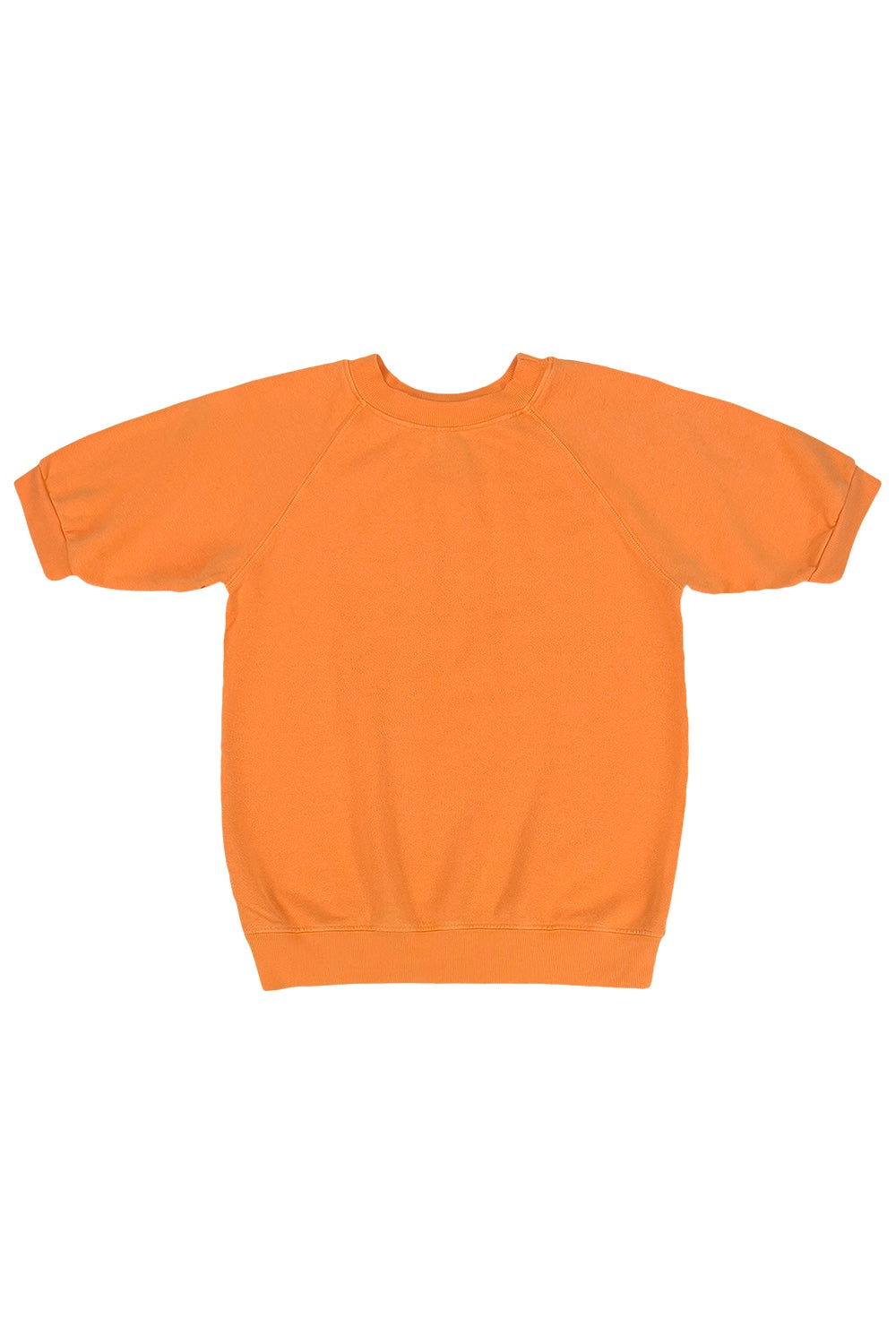 Short Sleeve Raglan Fleece Sweatshirt - Sale Colors | Jungmaven Hemp Clothing & Accessories / Color: Apricot Crush