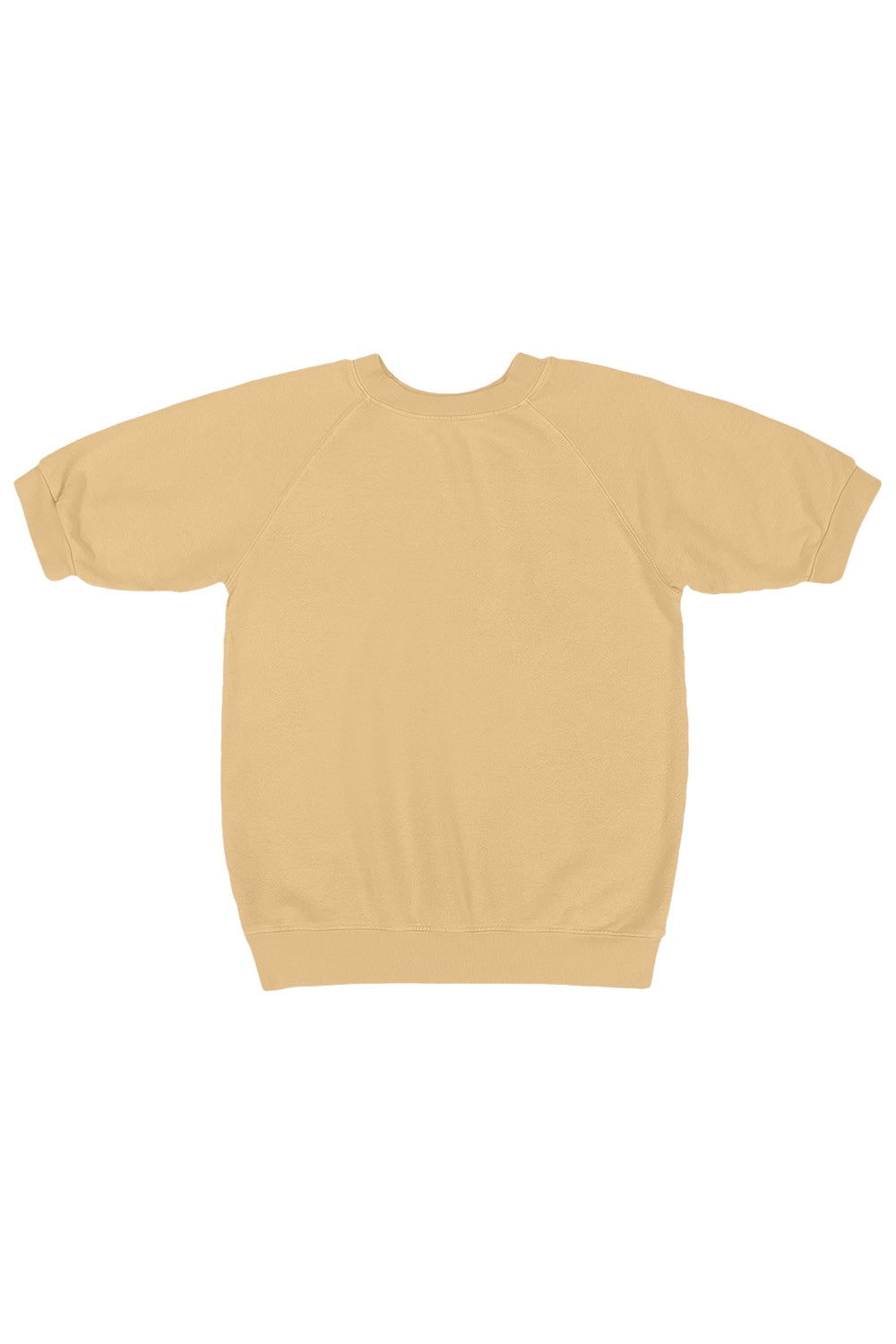 Short Sleeve Raglan Fleece Sweatshirt | Jungmaven Hemp Clothing & Accessories / Color: Oat Milk