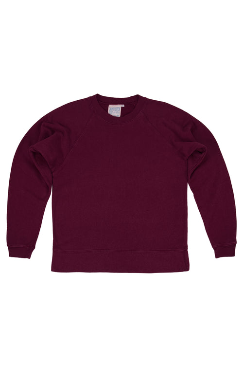 Sierra Raglan Sweatshirt - Sale Colors | Jungmaven Hemp Clothing & Accessories / Color: Burgundy