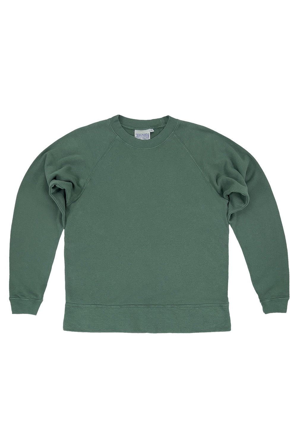 Sierra Raglan Sweatshirt | Jungmaven Hemp Clothing & Accessories / Color: Hunter Green