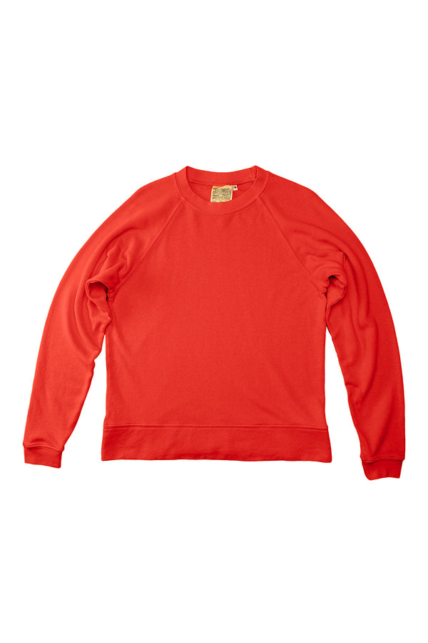 Sierra Raglan Sweatshirt | Jungmaven Hemp Clothing & Accessories / Color: Poppy Red