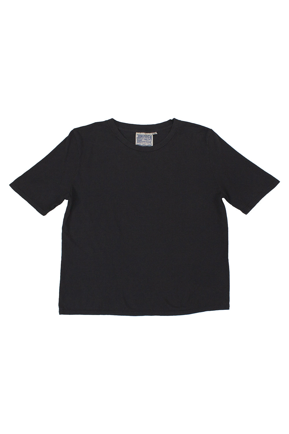 Silverlake Cropped Tee | Jungmaven Hemp Clothing & Accessories / Color: Black