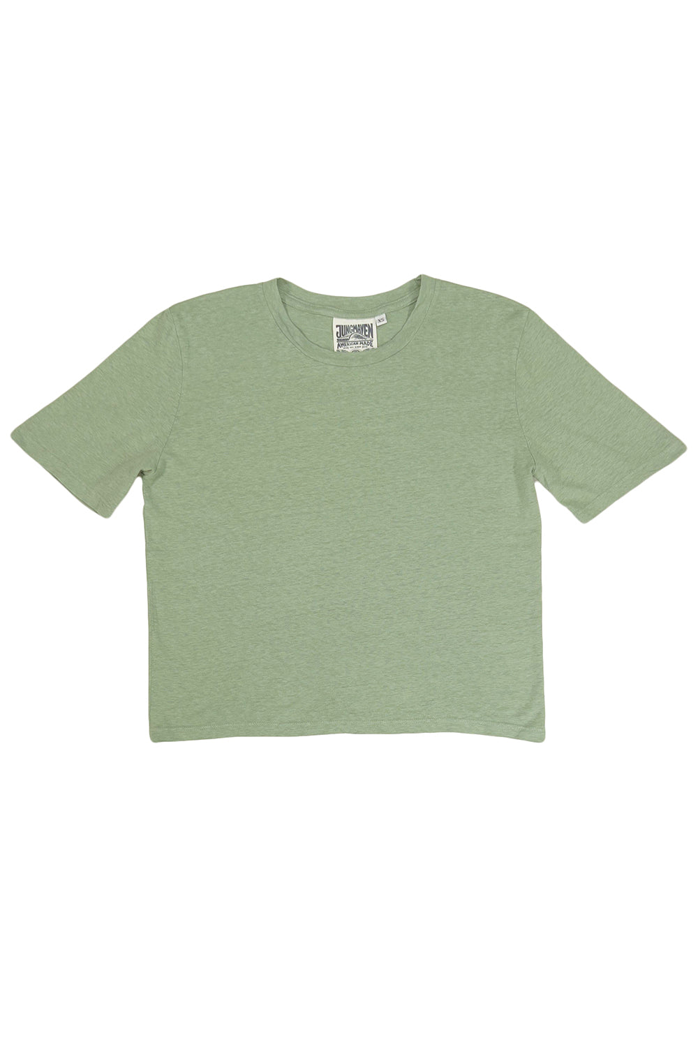 Silverlake Cropped Tee | Jungmaven Hemp Clothing & Accessories / Color: Sage Green