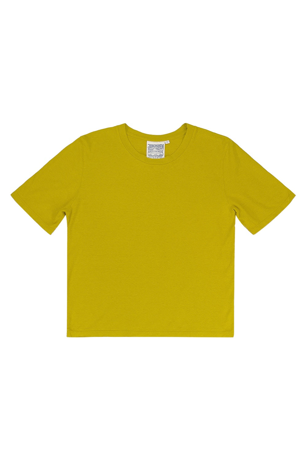 Silverlake Cropped Tee | Jungmaven Hemp Clothing & Accessories / Color: Citrine Yellow