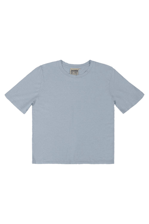 Silverlake Cropped Tee - Sale Colors | Jungmaven Hemp Clothing & Accessories / Color: Coastal Blue