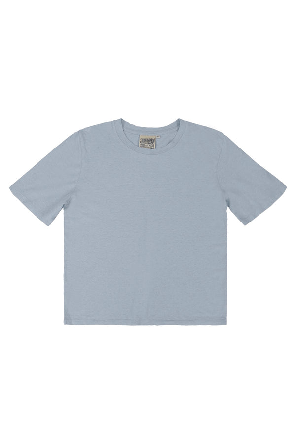Silverlake Cropped Tee - Sale Colors | Jungmaven Hemp Clothing & Accessories / Color: Coastal Blue