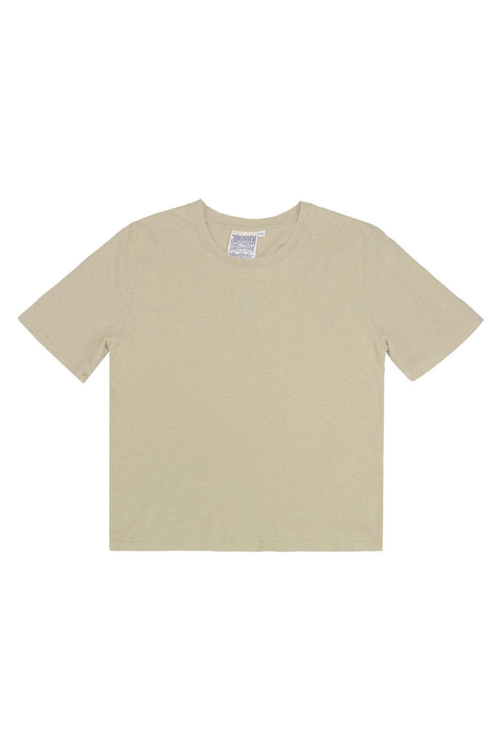 Silverlake Cropped Tee | Jungmaven Hemp Clothing & Accessories / Color: Desert Khaki