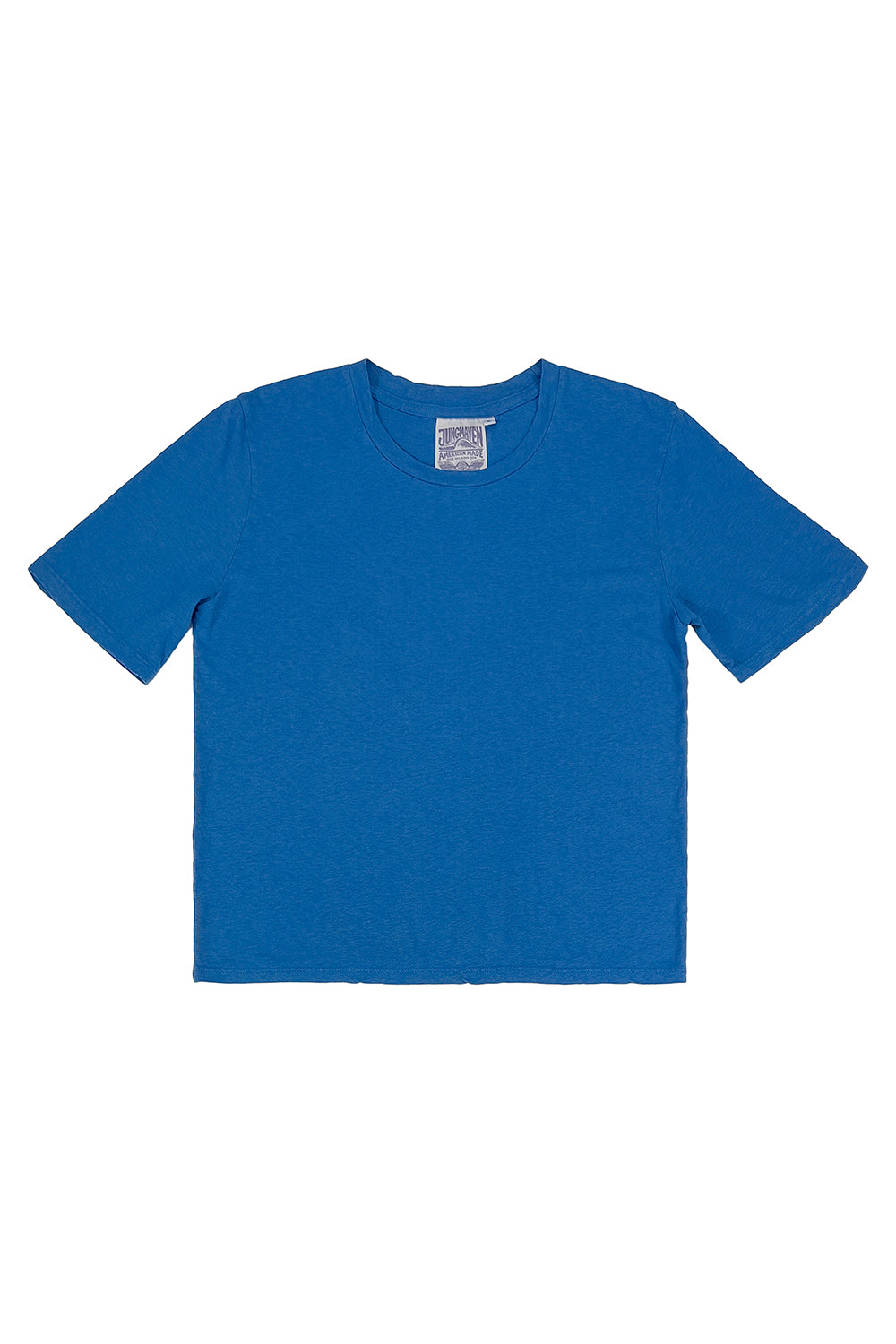 Silverlake Cropped Tee | Jungmaven Hemp Clothing & Accessories / Color: Galaxy Blue