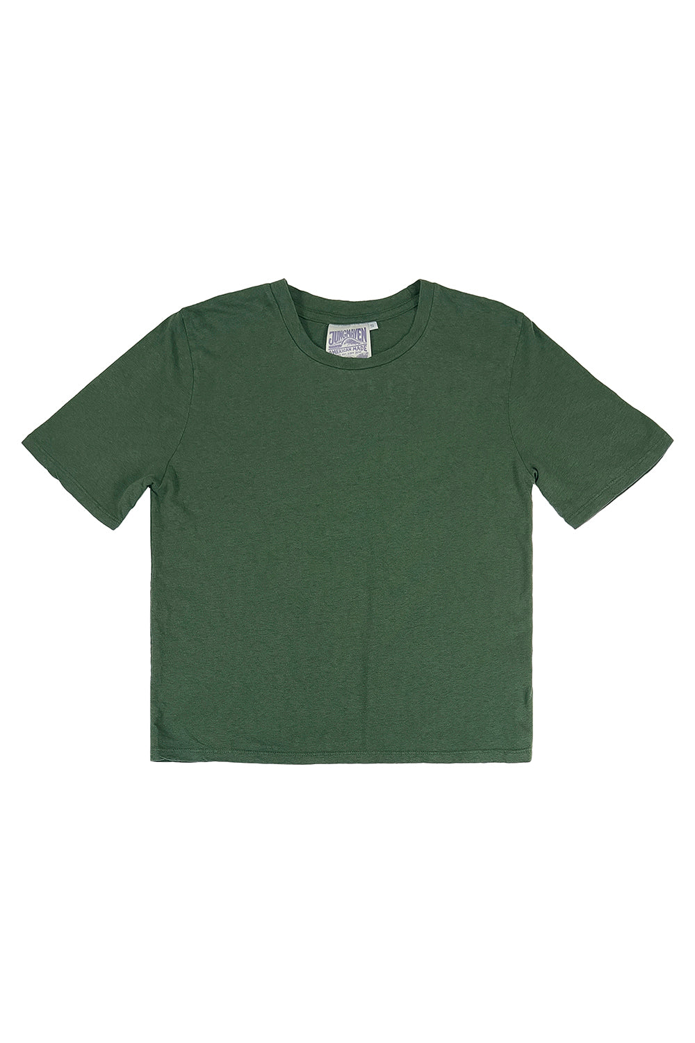 Silverlake Cropped Tee | Jungmaven Hemp Clothing & Accessories / Color: Hunter Green