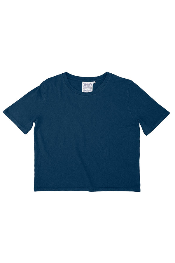 Silverlake Cropped Tee | Jungmaven Hemp Clothing & Accessories / Color: Navy