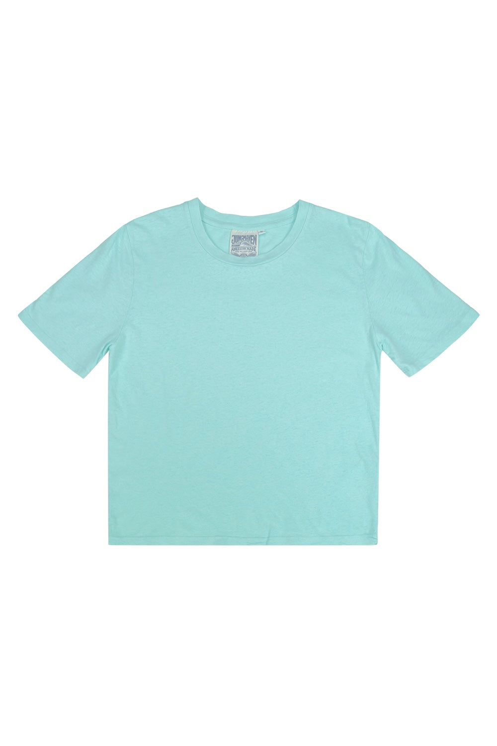 Silverlake Cropped Tee | Jungmaven Hemp Clothing & Accessories / Color: Oasis Blue