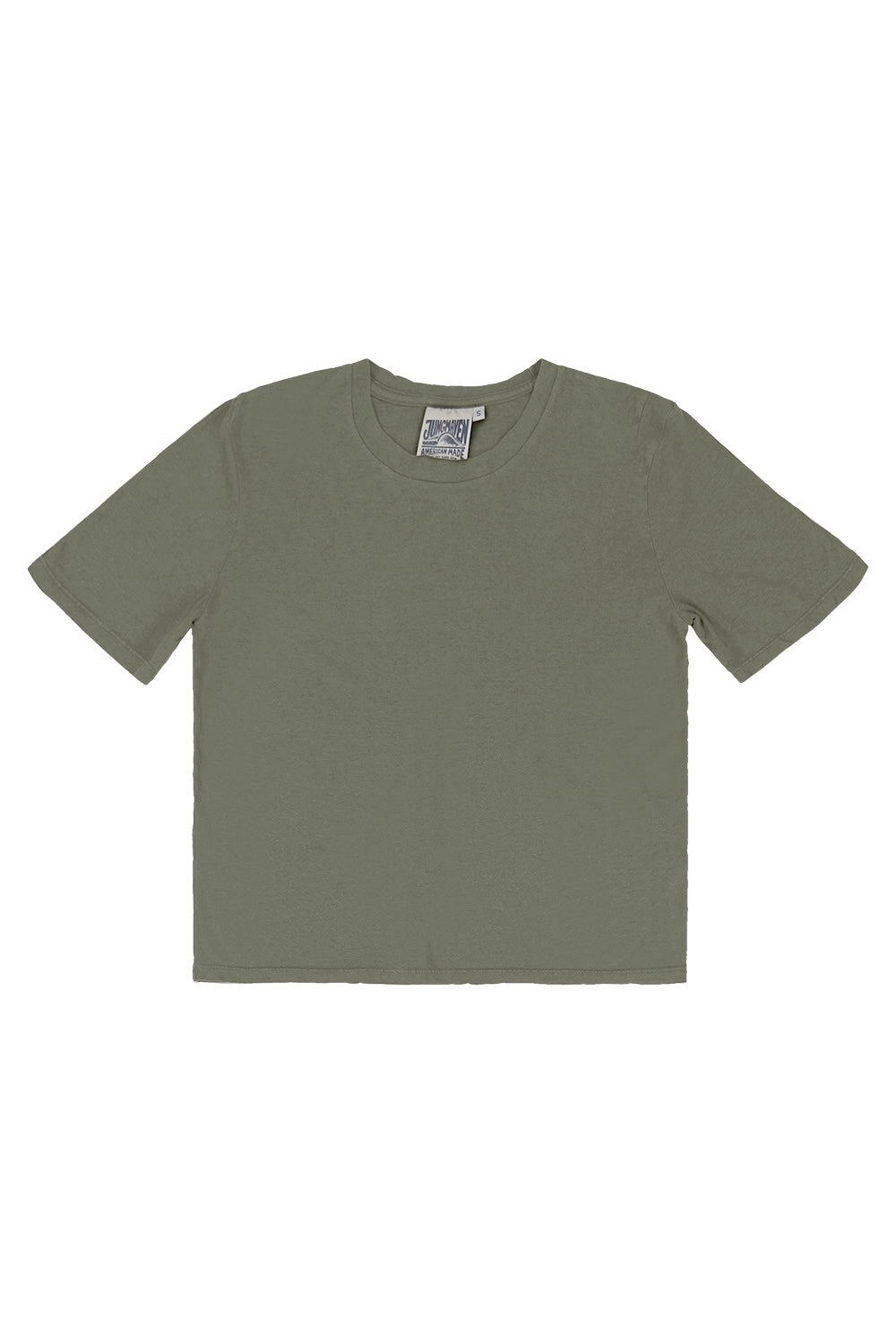 Silverlake Cropped Tee | Jungmaven Hemp Clothing & Accessories / Color:Olive Green