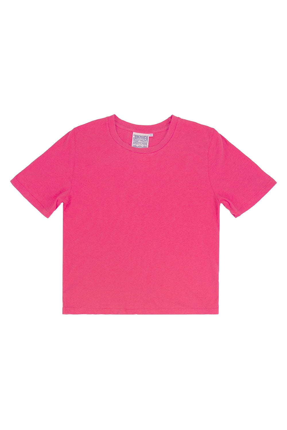 Silverlake Cropped Tee - Sale Colors | Jungmaven Hemp Clothing & Accessories / Color: Sunset Coral