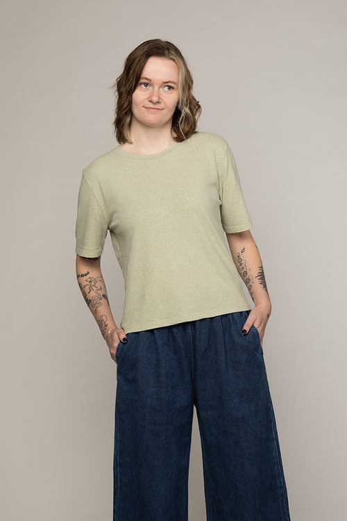Silverlake Cropped Tee - Sale Colors | Jungmaven Hemp Clothing & Accessories / Color: