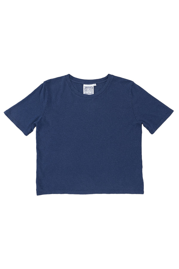 Silverlake Cropped Tee | Jungmaven Hemp Clothing & Accessories / Color: Deep Indigo