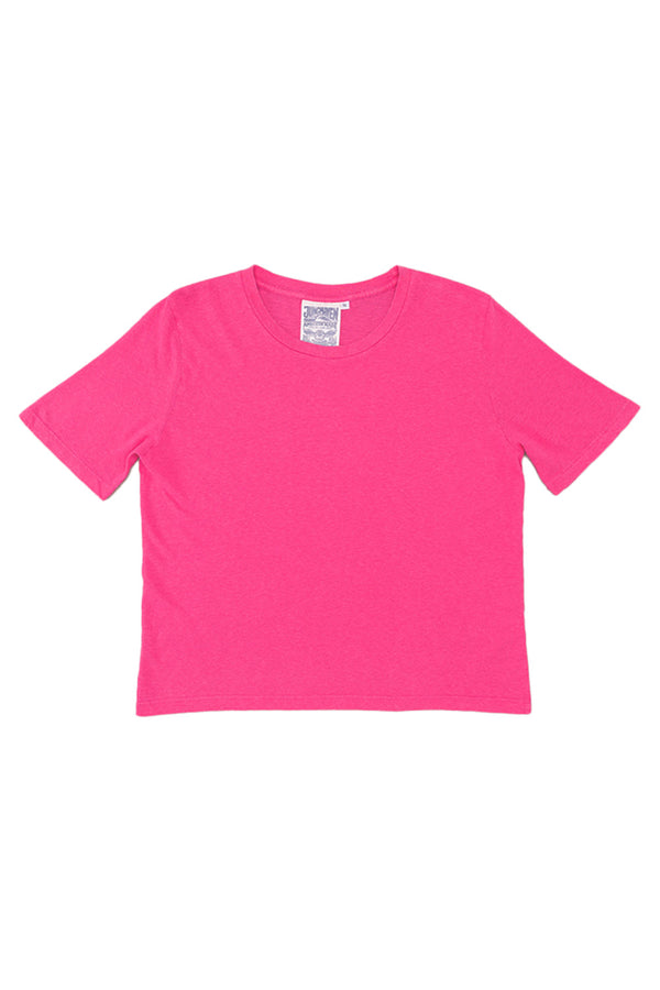Silverlake Cropped Tee - Sale Colors | Jungmaven Hemp Clothing & Accessories / Color: Electric Fuchsia