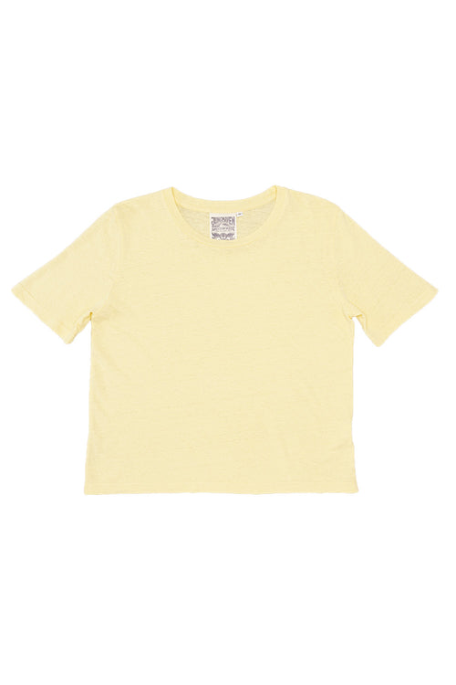 Silverlake Cropped Tee - Sale Colors | Jungmaven Hemp Clothing & Accessories / Color: Sunbleached Yellow