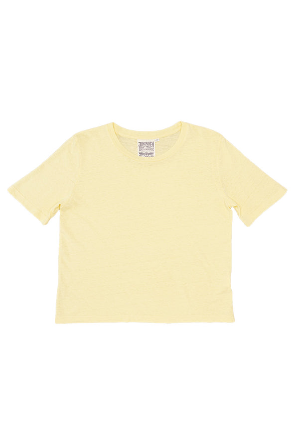Silverlake Cropped Tee - Sale Colors | Jungmaven Hemp Clothing & Accessories / Color: Sunbleached Yellow