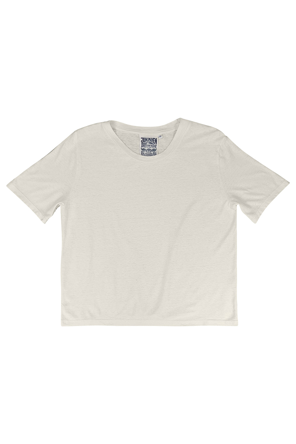 Silverlake Cropped Tee | Jungmaven Hemp Clothing & Accessories / Color: Washed White