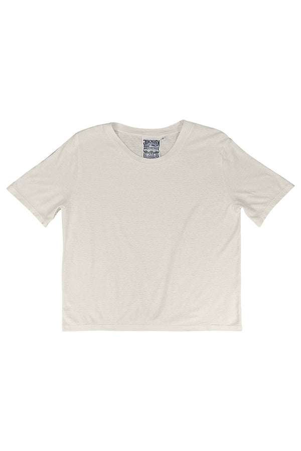 Silverlake Cropped Tee | Jungmaven Hemp Clothing & Accessories / Color: Washed White
