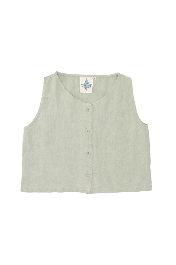 Skyline 100% Hemp Vest | Jungmaven Hemp Clothing & Accessories / Color: Agave Green