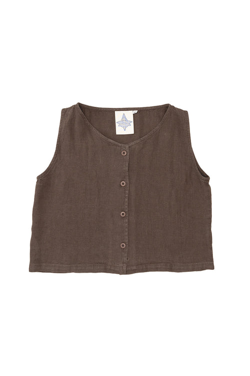 Skyline 100% Hemp Vest | Jungmaven Hemp Clothing & Accessories / Color: Coffee Bean
