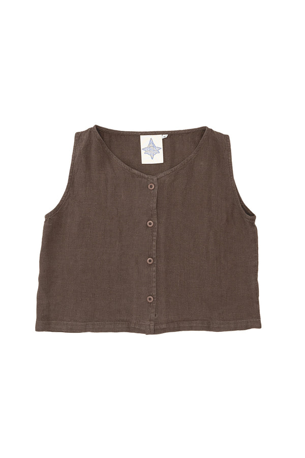 Skyline 100% Hemp Vest | Jungmaven Hemp Clothing & Accessories / Color: Coffee Bean