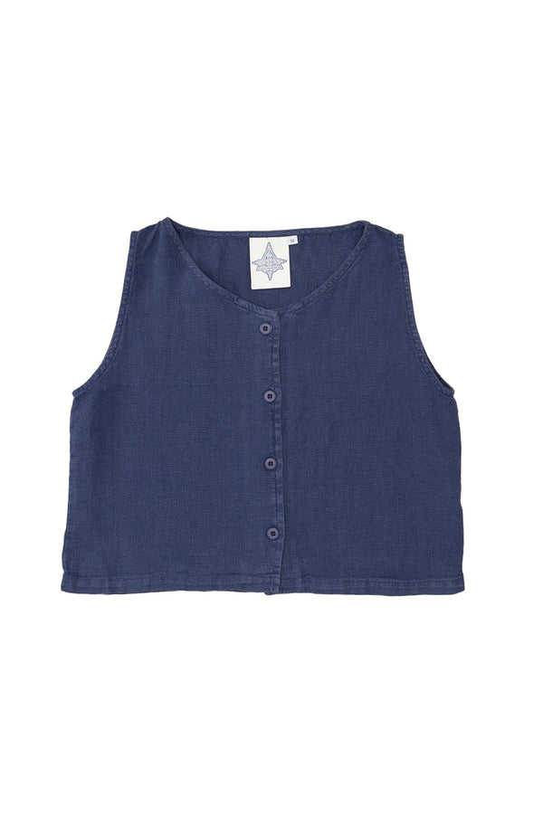 Skyline 100% Hemp Vest | Jungmaven Hemp Clothing & Accessories / Color: Deep Indigo