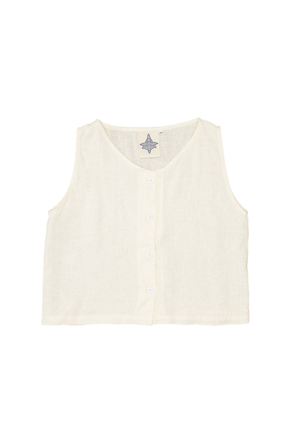 Skyline 100% Hemp Vest | Jungmaven Hemp Clothing & Accessories / Color: Washed White