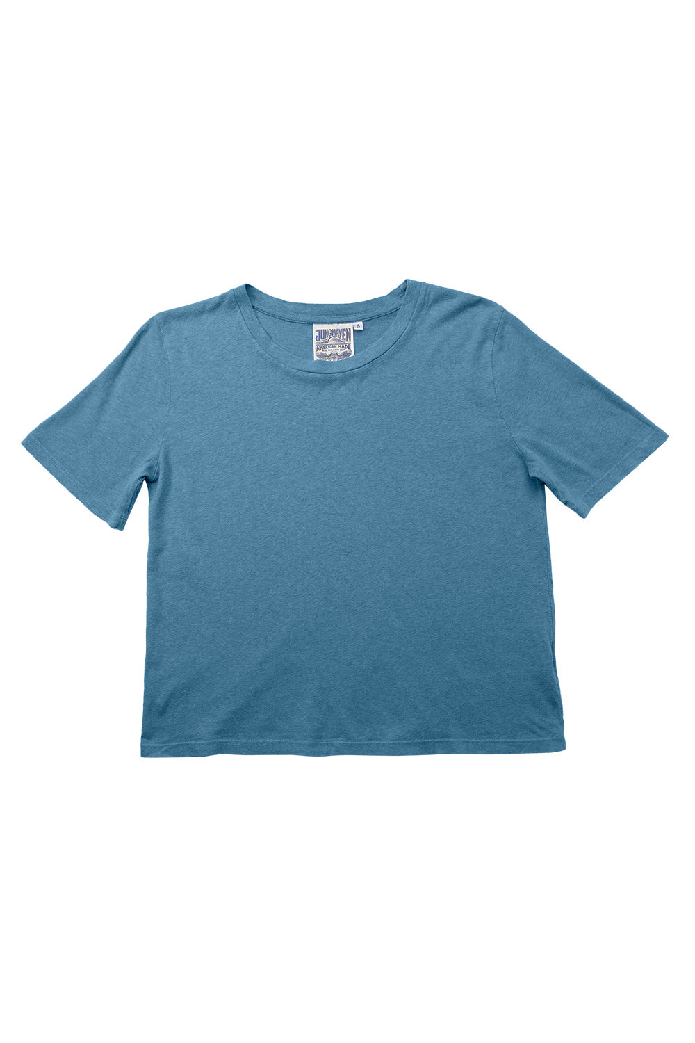 Silverlake Cropped Tee | Jungmaven Hemp Clothing & Accessories / Color: Blue Heaven
