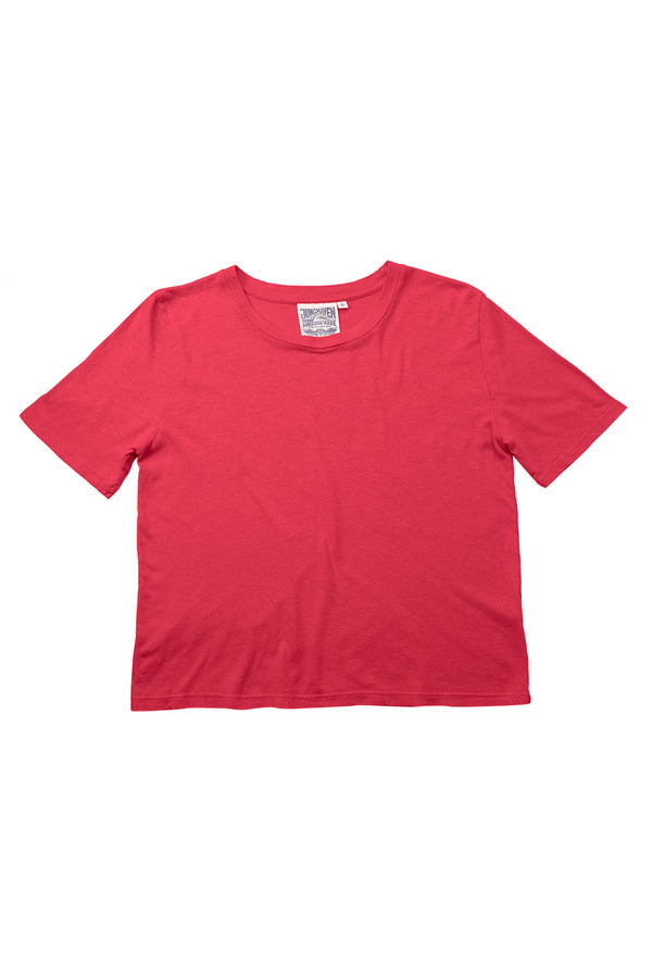 Silverlake Cropped Tee | Jungmaven Hemp Clothing & Accessories / Color: Poppy Red