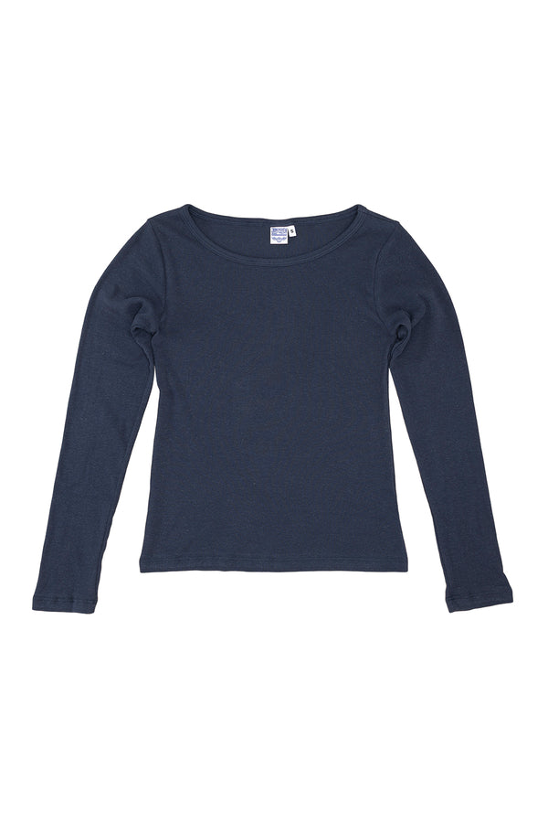 Solara Long Sleeve Tee | Jungmaven Hemp Clothing & Accessories / Color: Navy