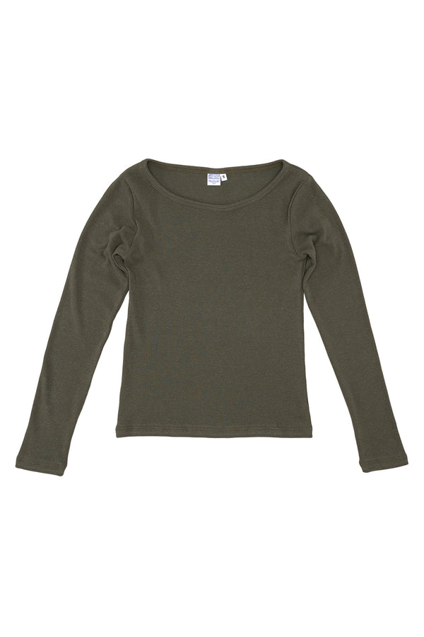 Solara Long Sleeve Tee | Jungmaven Hemp Clothing & Accessories / Color: Olive Green