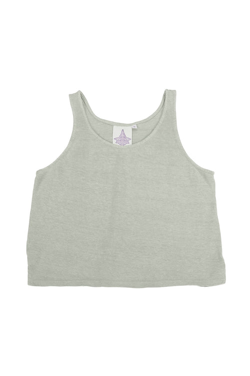 Sophie 100%  Hemp Cropped Tank Top - Sale Colors | Jungmaven Hemp Clothing & Accessories / Color: Agave Green