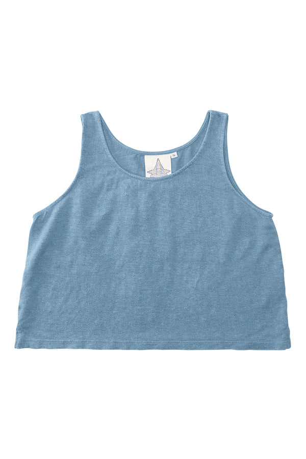 100% Hemp Cropped Tank | Jungmaven Hemp Clothing & Accessories / Color: Blue Heaven