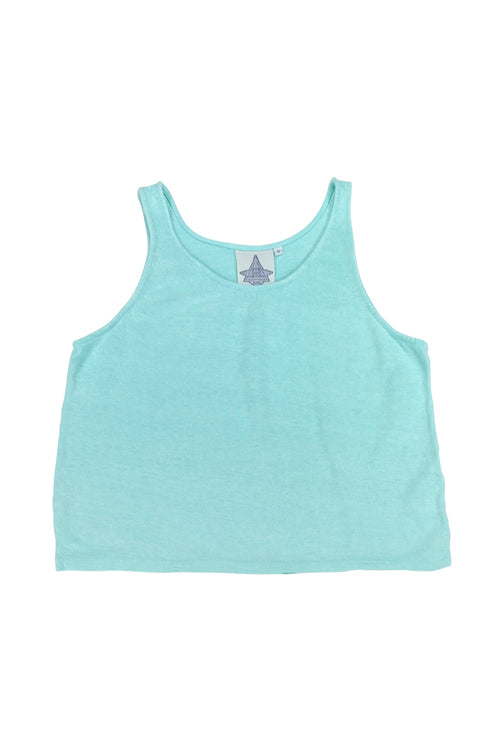Sophie 100% Hemp Cropped Tank Top - Sale Colors | Jungmaven Hemp Clothing & Accessories / Color: Oasis Blue