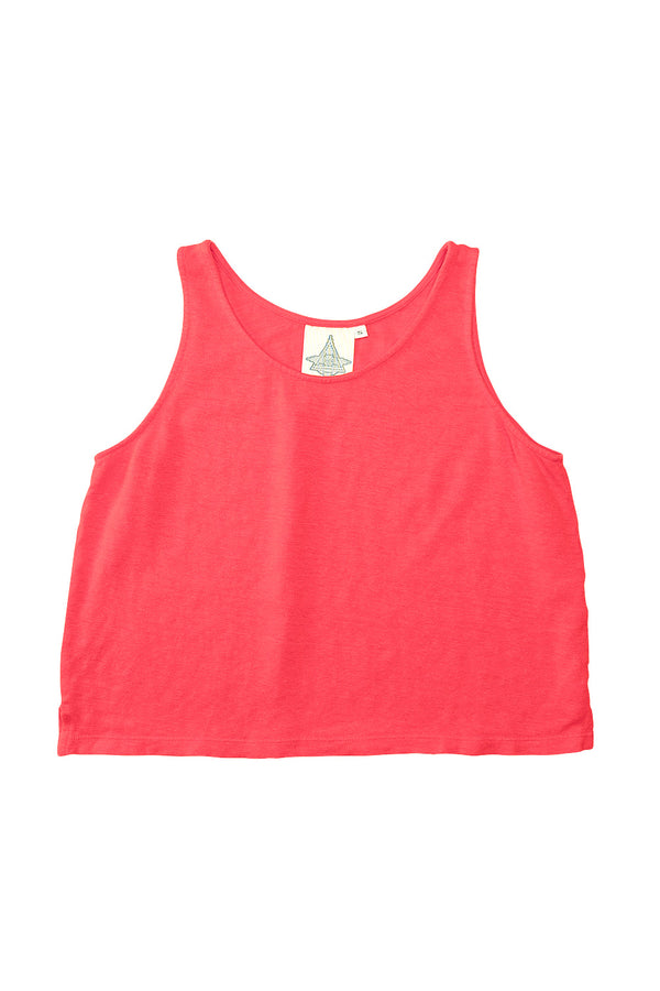100% Hemp Cropped Tank | Jungmaven Hemp Clothing & Accessories / Color: Poppy Red